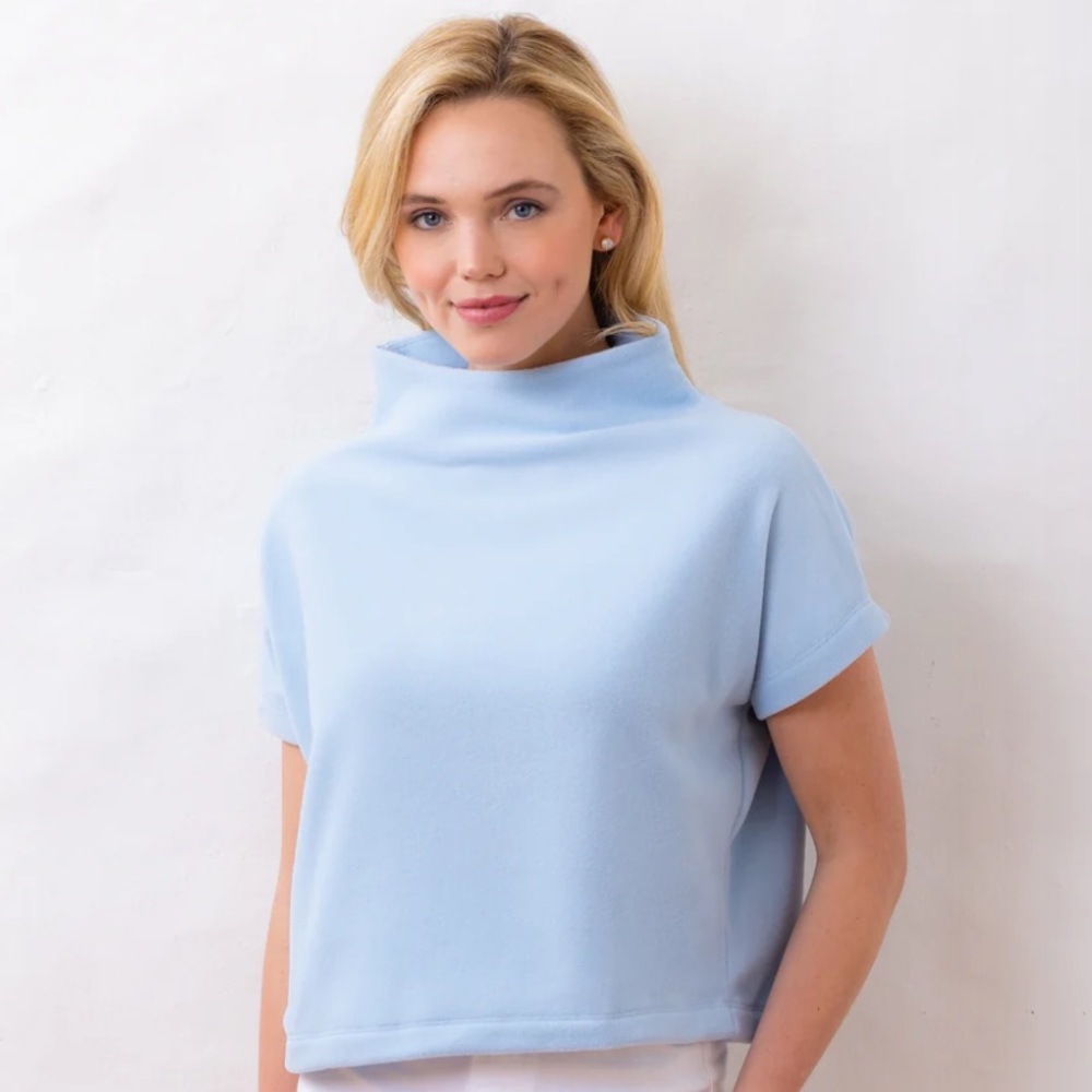 Marks Street Mock Neck in Ice Blue